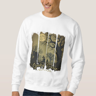 Sudadera de Halloween con Luna y Tumba スウェットシャツ