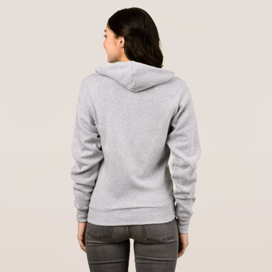 Sudadera de Mujer Gris “Sol Brillo Sola” – Comodid パーカ (裏面フル)