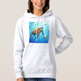 Sudadera de tortugas en el mar  パーカ