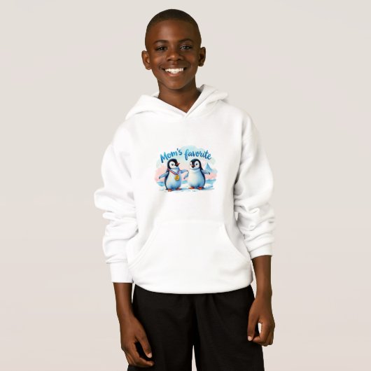 Sudadera divertida de pingüinos para niño (正面フル)