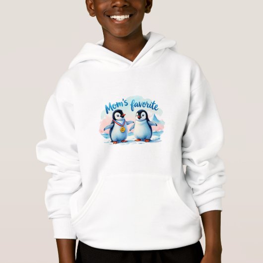 Sudadera divertida de pingüinos para niño (正面)