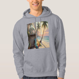 Sudadera guitarra en la playa  パーカ