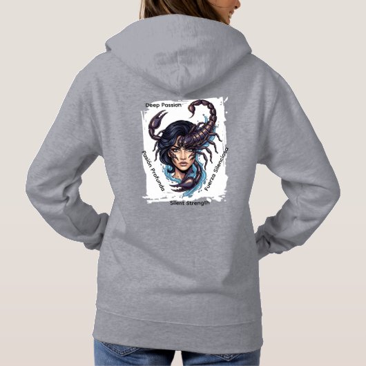 Sudadera Hoodie Lady Escorpio パーカ (裏面)