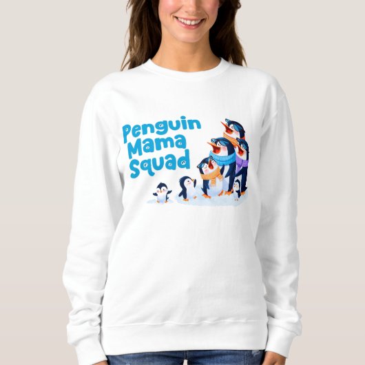 Sudadera mamá pingüina スウェットシャツ (正面)