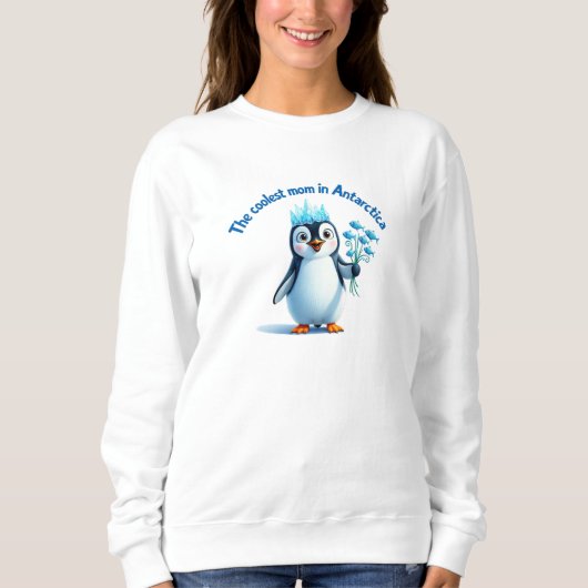 Sudadera mamá pingüina スウェットシャツ (正面)