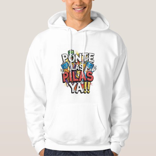 Sudadera Manga Corta - PONTE LAS PILAS YA パーカ (正面)