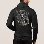 Sudadera negra H día de muertos パーカ (裏面)