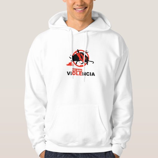 SUDADERA NO MAS VIOLENCIA ANTITAURINOS パーカ (正面)