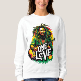 Sudadera One Love el Rey del Reggae スウェットシャツ