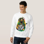 Sudadera One Love el Rey del Reggae スウェットシャツ (正面フル)