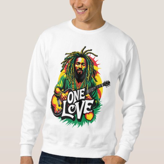 Sudadera One Love el Rey del Reggae スウェットシャツ (正面)