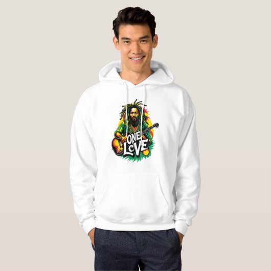 Sudadera One Love el Rey del Reggae パーカ (正面フル)