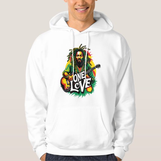 Sudadera One Love el Rey del Reggae パーカ (正面)