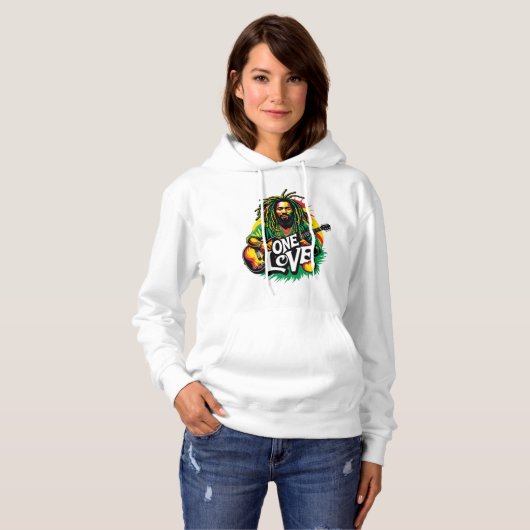 Sudadera  One Love el Rey del Reggae パーカ (正面フル)