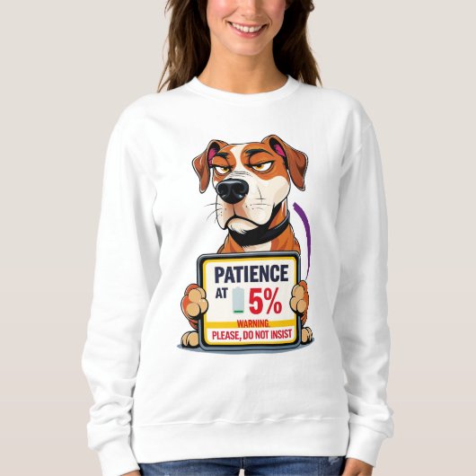 Sudadera Paciencia Baja al 5% スウェットシャツ (正面)