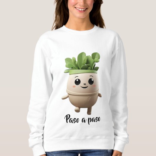 Sudadera Pipo Paso a Paso – Diseño Consciente スウェットシャツ (正面)