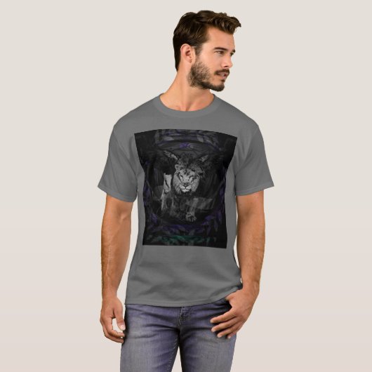 Sudadera Playera Blessed lion hhdfbfjjgmm v Tシャツ (正面フル)