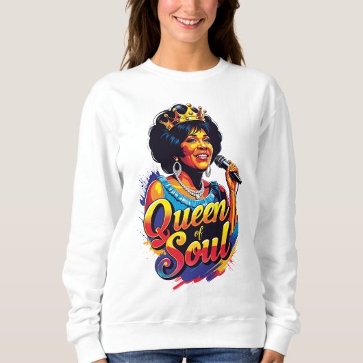 Sudadera  Queen of Soul スウェットシャツ (正面)