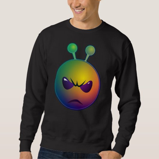 sudadera sencilla con hermoso estampado スウェットシャツ (正面)