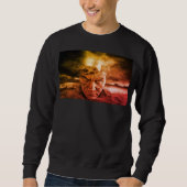 sudadera sencilla con hermoso estampado スウェットシャツ (正面)