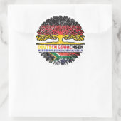 Südafrika Südafrikanisch Deutsch Deutschland Baum ラウンドシール (バッグ)