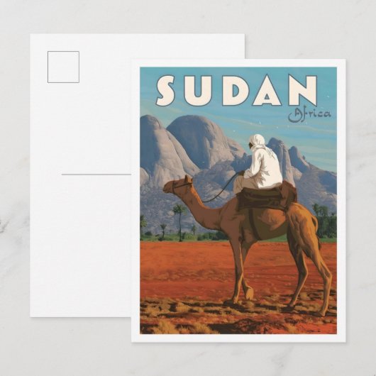 Sudan Africa Vintage Travel  ポストカード (正面/裏面)