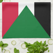 Sudan Flag キッチンタオル (折り畳み)
