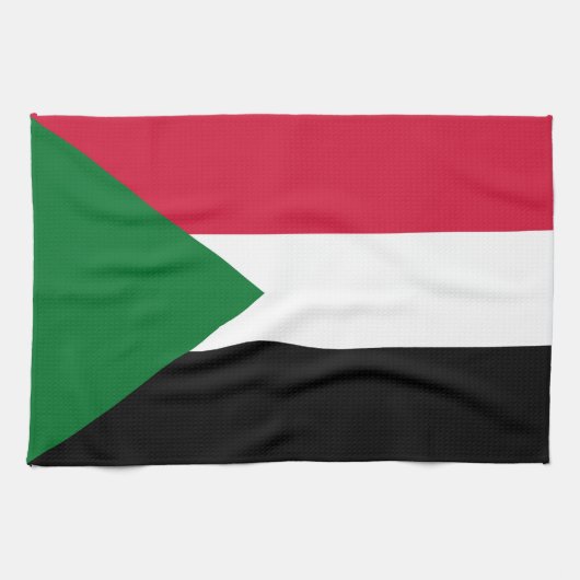 Sudan Flag キッチンタオル (横)
