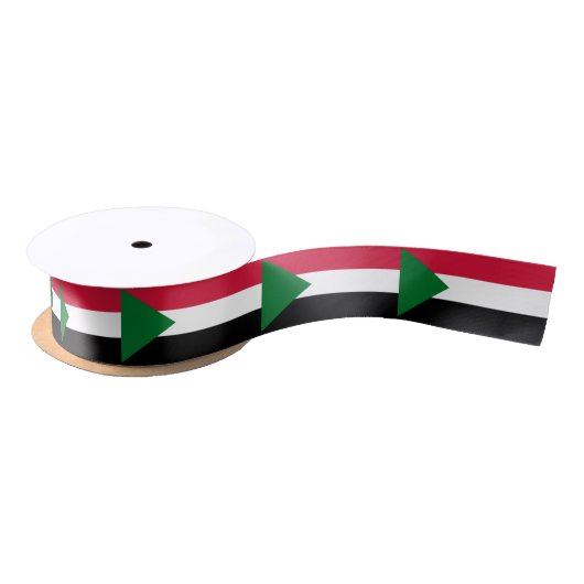 Sudan Flag サテンリボン (リール)