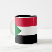 Sudan Flag ツートーンマグカップ (正面左)