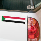 Sudan Flag バンパーステッカー (トラック上)