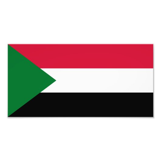 Sudan Flag フォトプリント (正面)