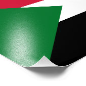 Sudan Flag フォトプリント (角)