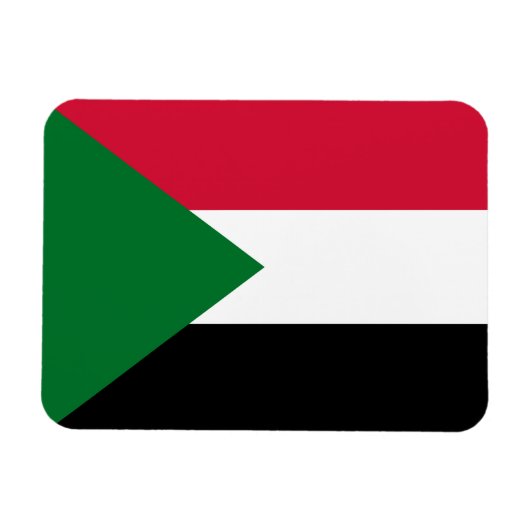 Sudan Flag マグネット (横)