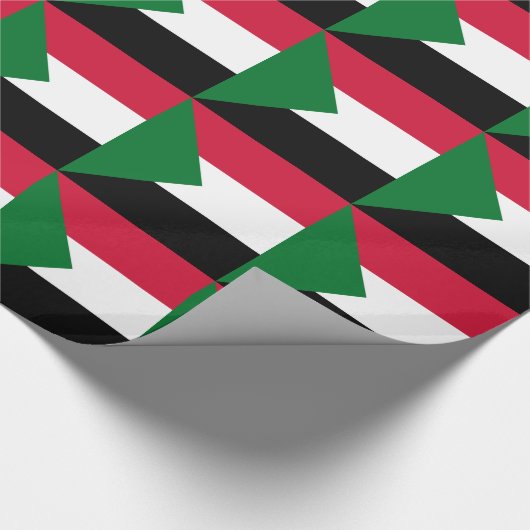 Sudan Flag ラッピングペーパー (角)