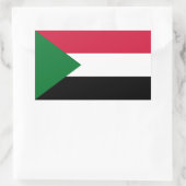 Sudan Flag 長方形シール (バッグ)