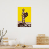 Sudan Print Sudanese Art Travel Poster  ポスター (キッチン)