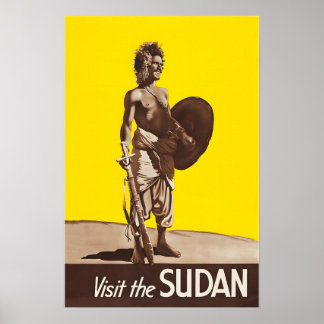 Sudan Print Sudanese Art Travel Poster  ポスター