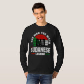 Sudanese Sudan Sudanese Flag Fathers Day Tシャツ (正面フル)