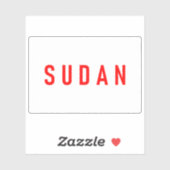 Sudan's flag during the Afro-Asian Conference 1955 シール (シート)