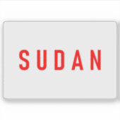 Sudan's flag during the Afro-Asian Conference 1955 シール (正面)