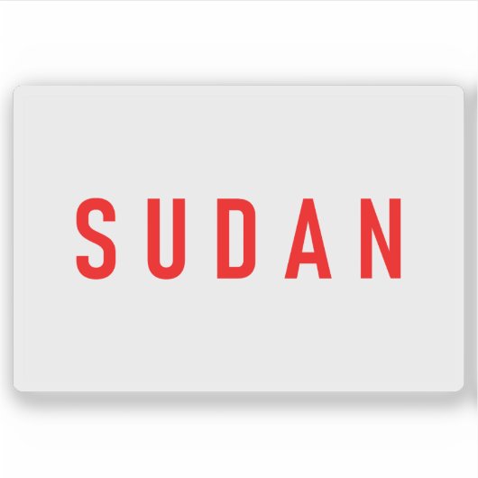 Sudan's flag during the Afro-Asian Conference 1955 シール (正面)