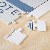 SudbahnのホテルのSemmeringのヴィンテージ旅行ポスター ジグソーパズル (側面)