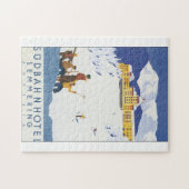 SudbahnのホテルのSemmeringのヴィンテージ旅行ポスター ジグソーパズル (横)