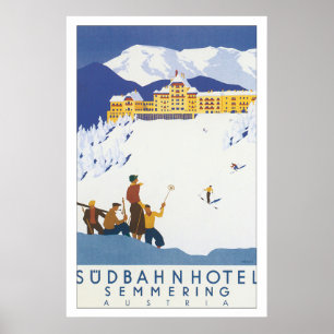 SudbahnのホテルのSemmeringのヴィンテージ旅行ポスター ポスター