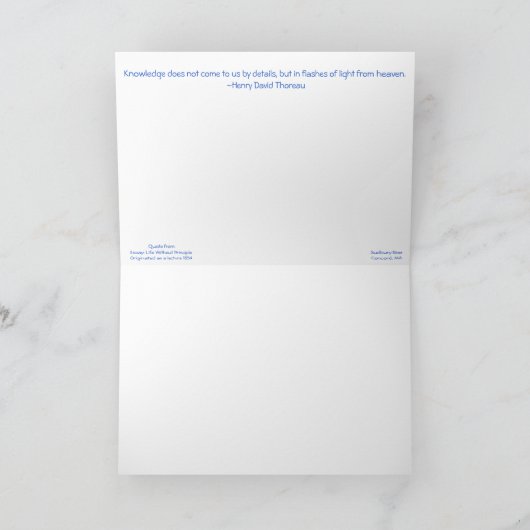 Sudburyの川: 一致、MA カード (内部)