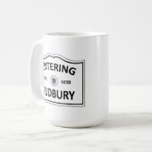 SUDBURYマサチューセッツの故郷の固まりMA Townie コーヒーマグカップ (正面左)