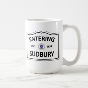 SUDBURYマサチューセッツの故郷の固まりMA Townie コーヒーマグカップ