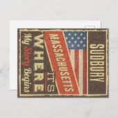 Sudbury Massachusetts ポストカード (正面/裏面)