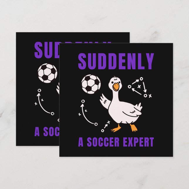 Suddenly a soccer expert (正面/裏面)